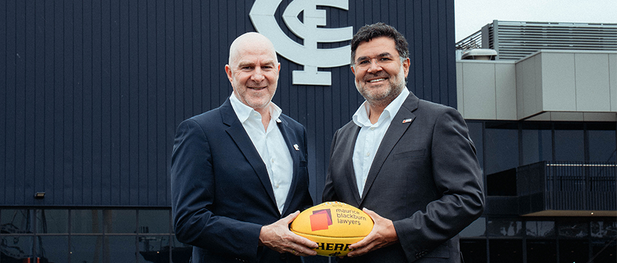 Maurice Blackburn CEO Jacob Varghese and Cowboys Coaching team