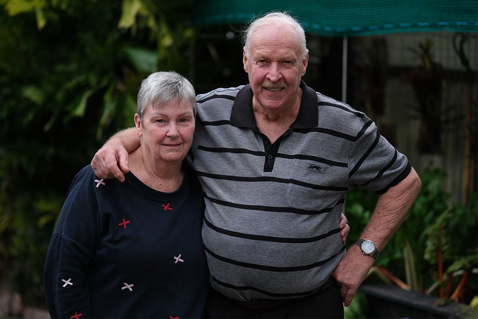 Maurice Blackburn client Graham with his wife Jill.