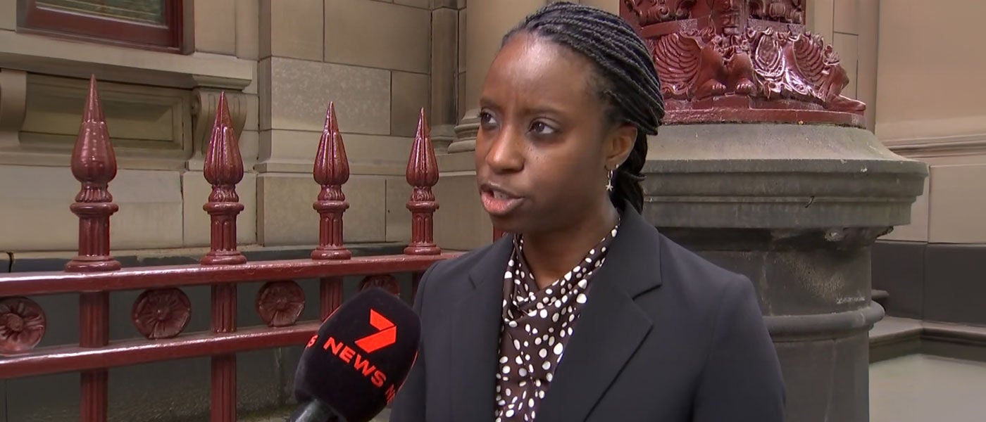 Maurice Blackburn lawyer Vavaa Mawuli in an interview with 7 News