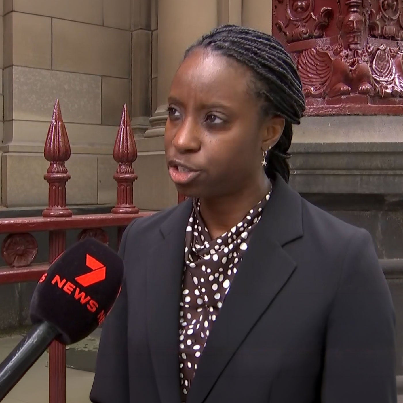 Maurice Blackburn lawyer Vavaa Mawuli in an interview with 7 News