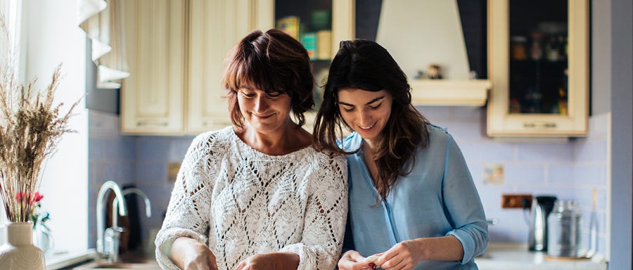 Mother and daughter spending time together 