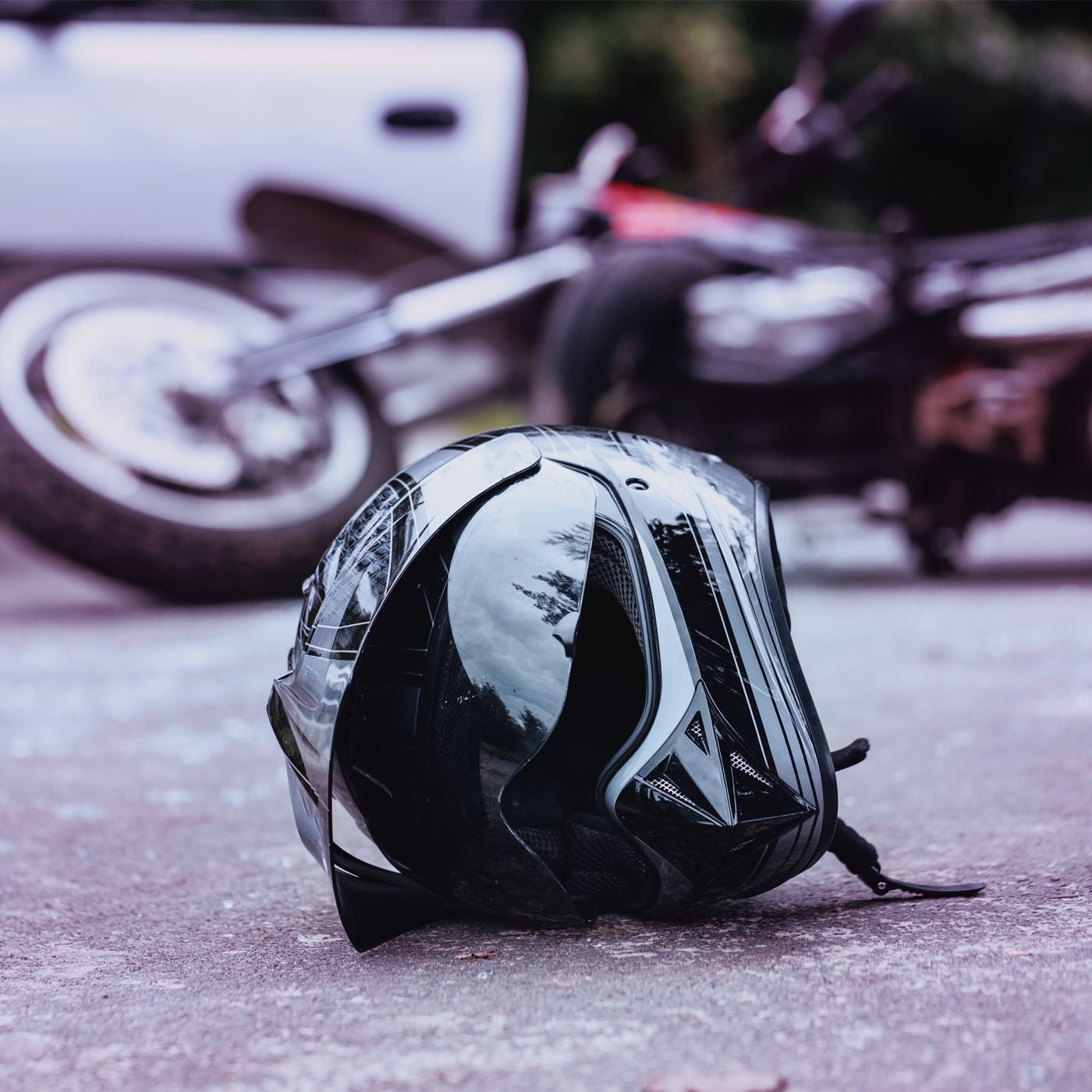 Motor cycle and scooter accident