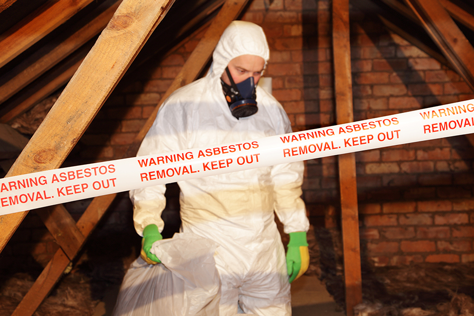 Removing asbestos in old houses
