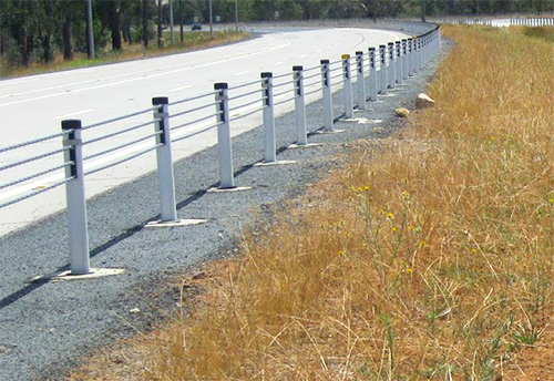 wire rope safety barriers