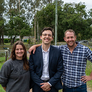 Matt and Dinyse with their lawyer Omar.