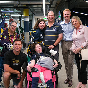 Maurice Blackburn supported families like Amber's, who lives with spastic quadriplegic cerebral palsy after suffering a severe brain injury.